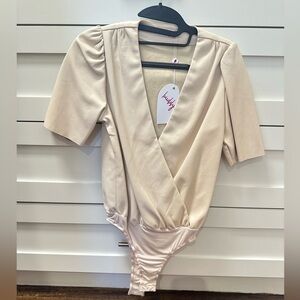 Buddy Love Faux Leather Bodysuit